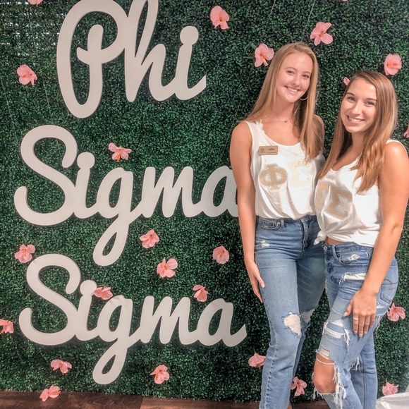 White phi sigma sigma tank - Picture 2 of 2